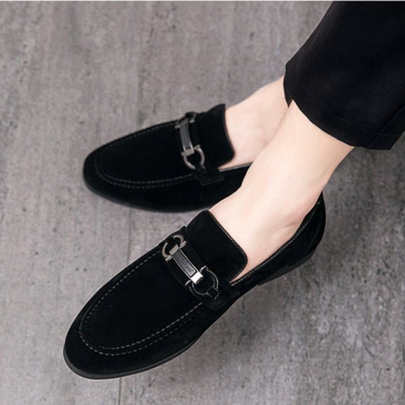 Spring Men's Matte Leather Shoes - AmiraMart