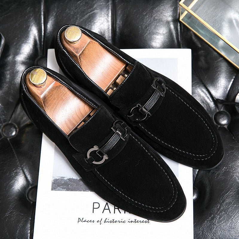 Spring Men's Matte Leather Shoes - AmiraMart