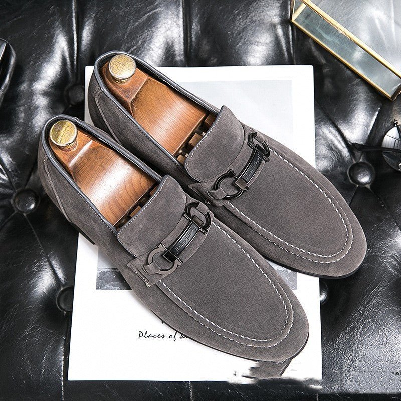 Spring Men's Matte Leather Shoes - AmiraMart