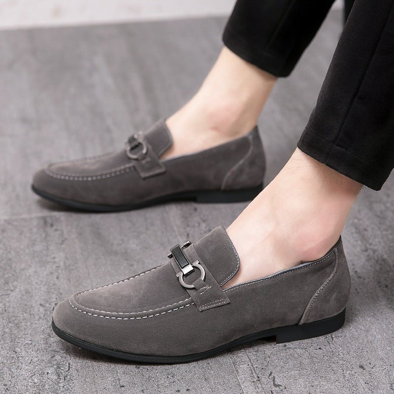 Spring Men's Matte Leather Shoes - AmiraMart