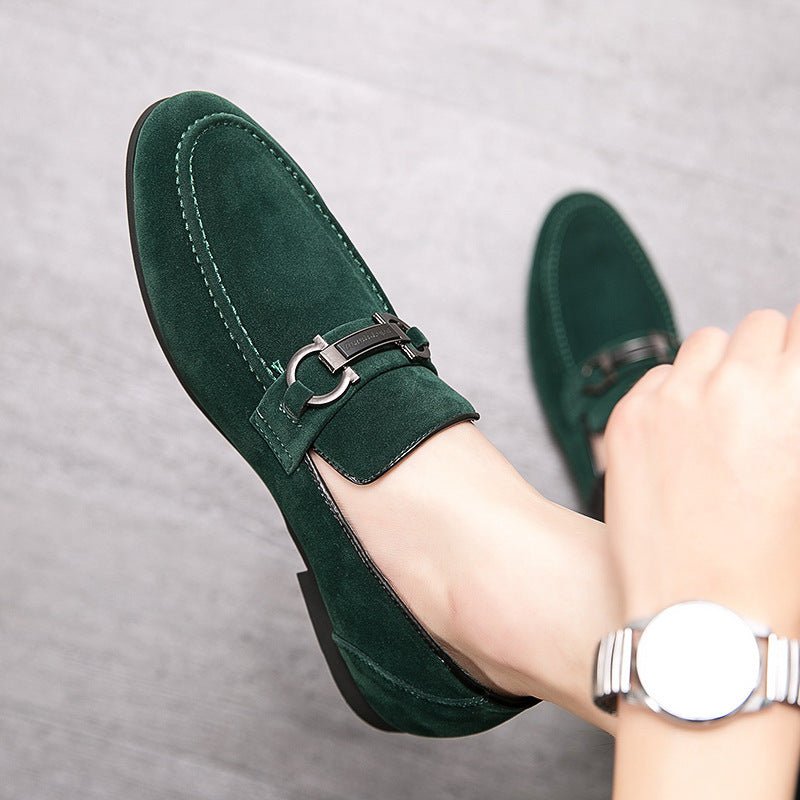 Spring Men's Matte Leather Shoes - AmiraMart