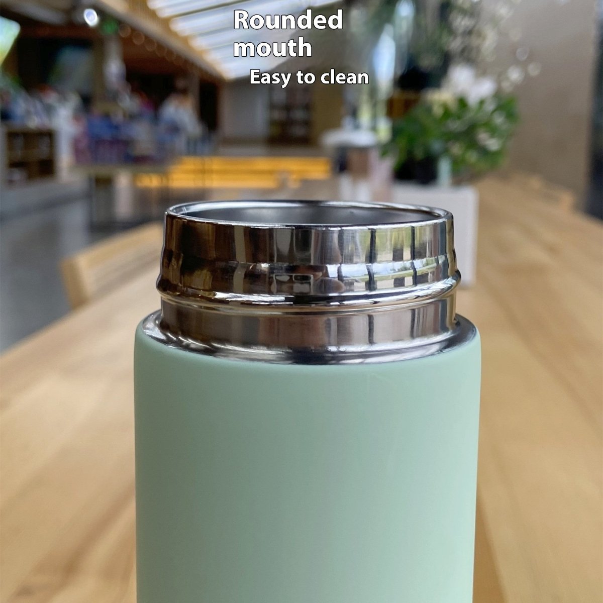 Stainless Steel Double - layer Intelligent Display Temperature Cup - AmiraMart