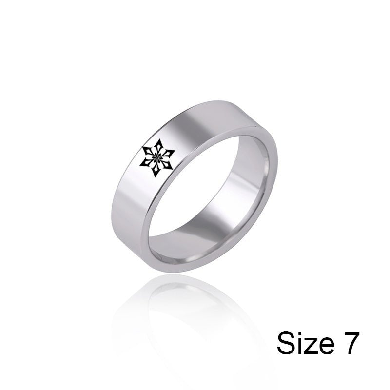 Stainless Steel Thunder Element Rings - AmiraMart