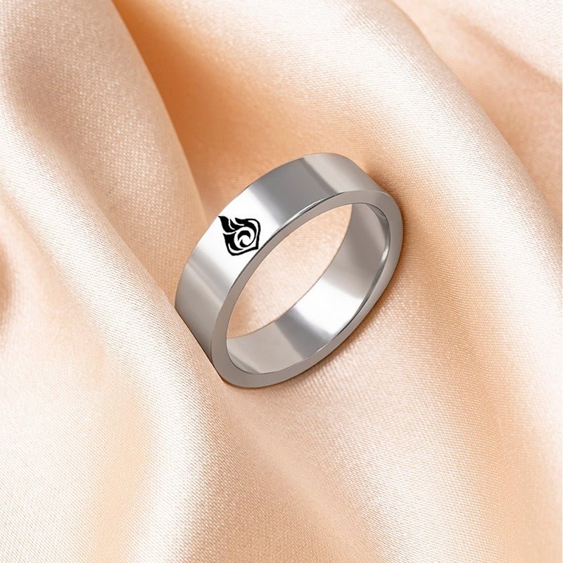 Stainless Steel Thunder Element Rings - AmiraMart