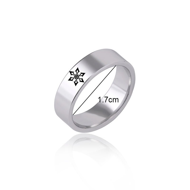 Stainless Steel Thunder Element Rings - AmiraMart