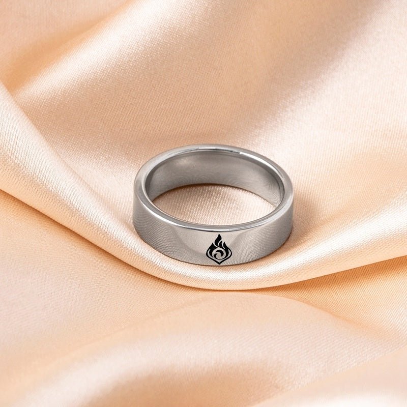 Stainless Steel Thunder Element Rings - AmiraMart