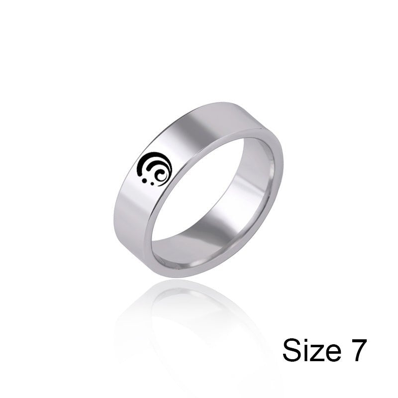 Stainless Steel Thunder Element Rings - AmiraMart