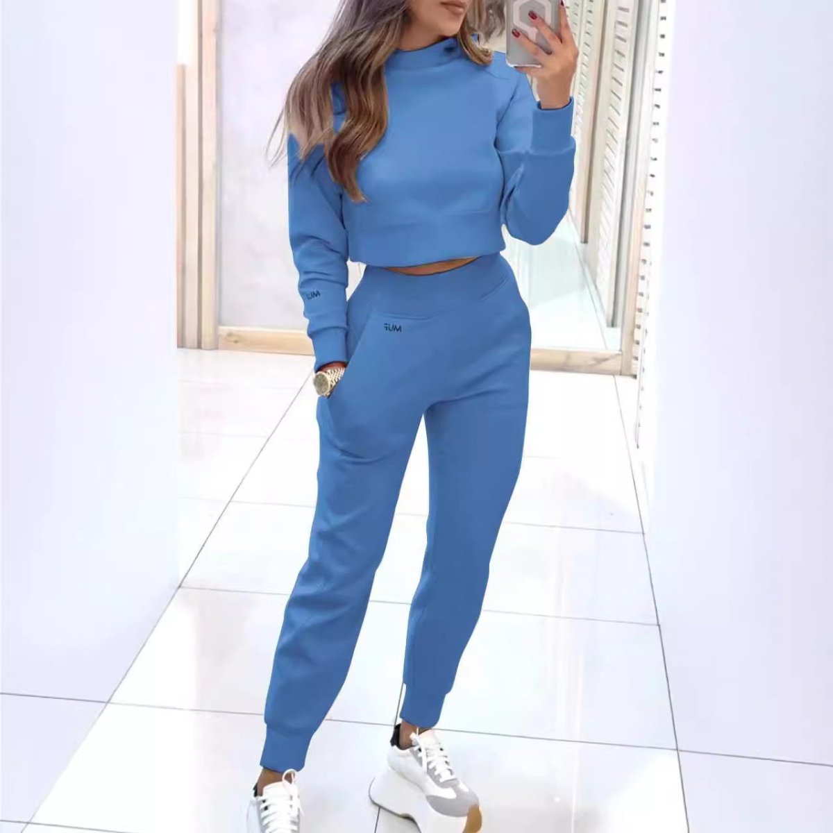 Stand Collar Sport Suit - AmiraMart