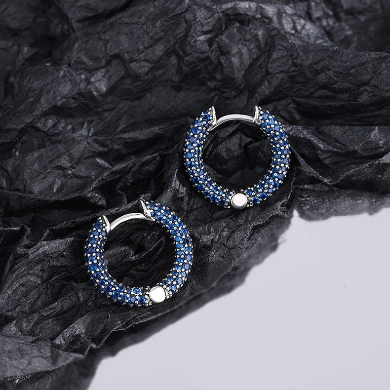 Sterling Silver 925 C - Shaped Earrings - AmiraMart