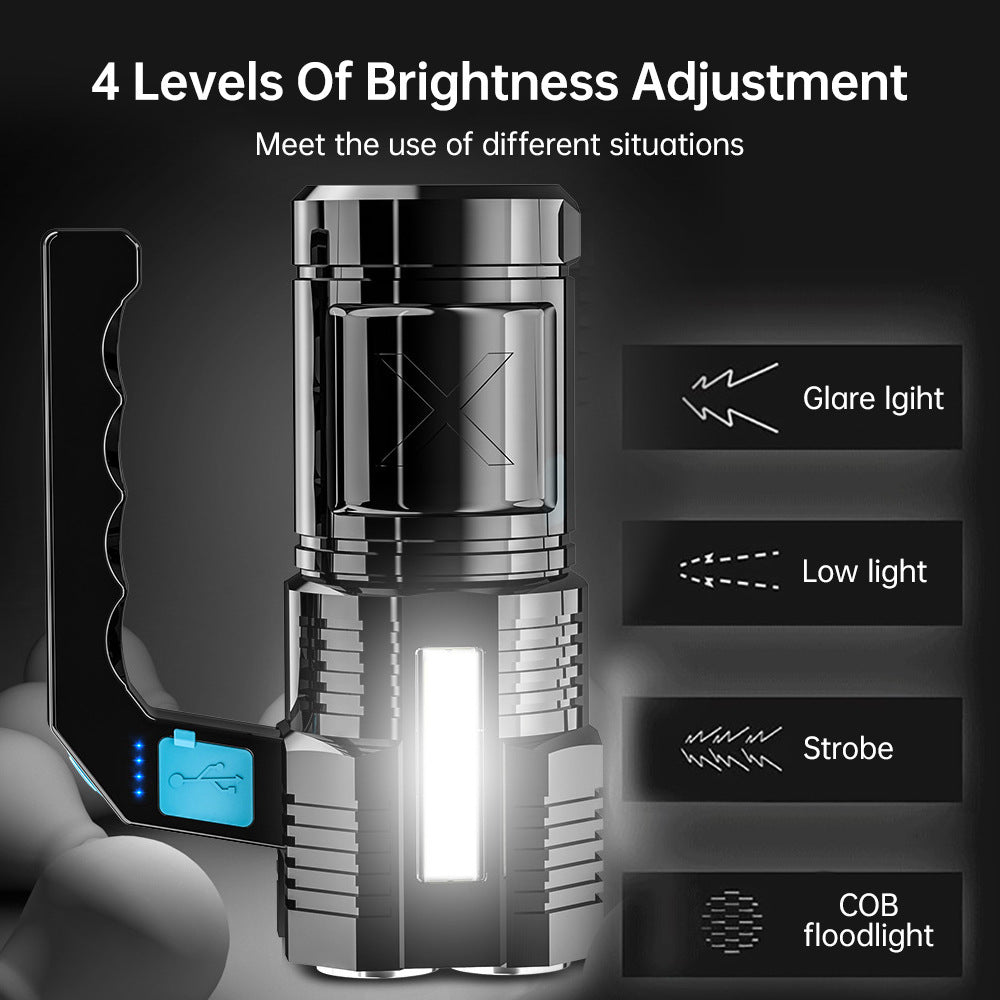 Strong Charging Outdoor Super Bright Flashlight - AmiraMart