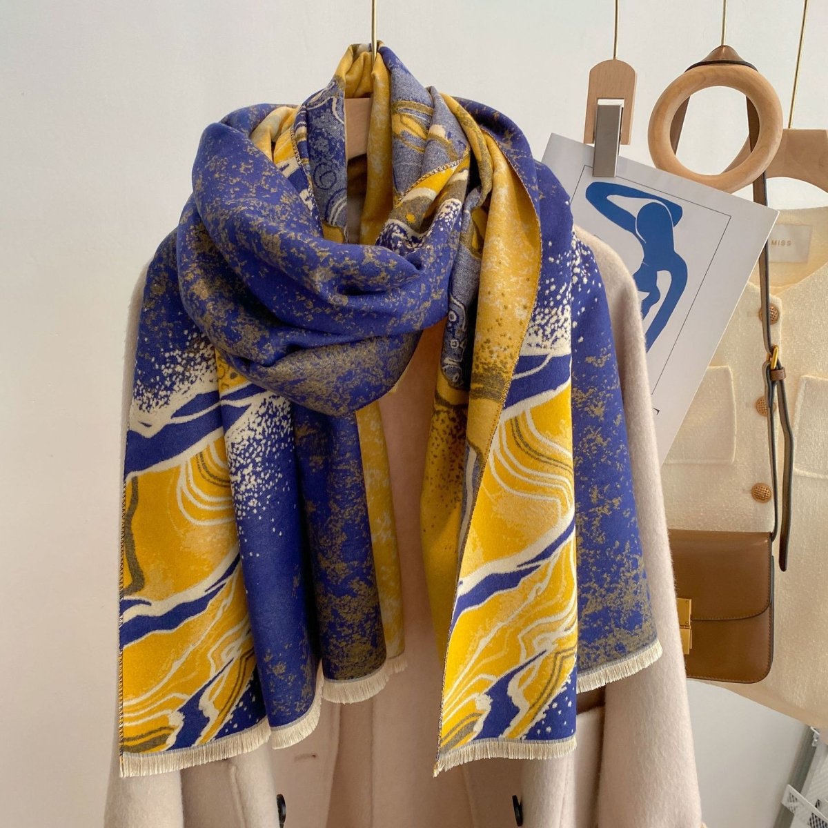 Style Double - sided Thickened Warm Scarf - AmiraMart