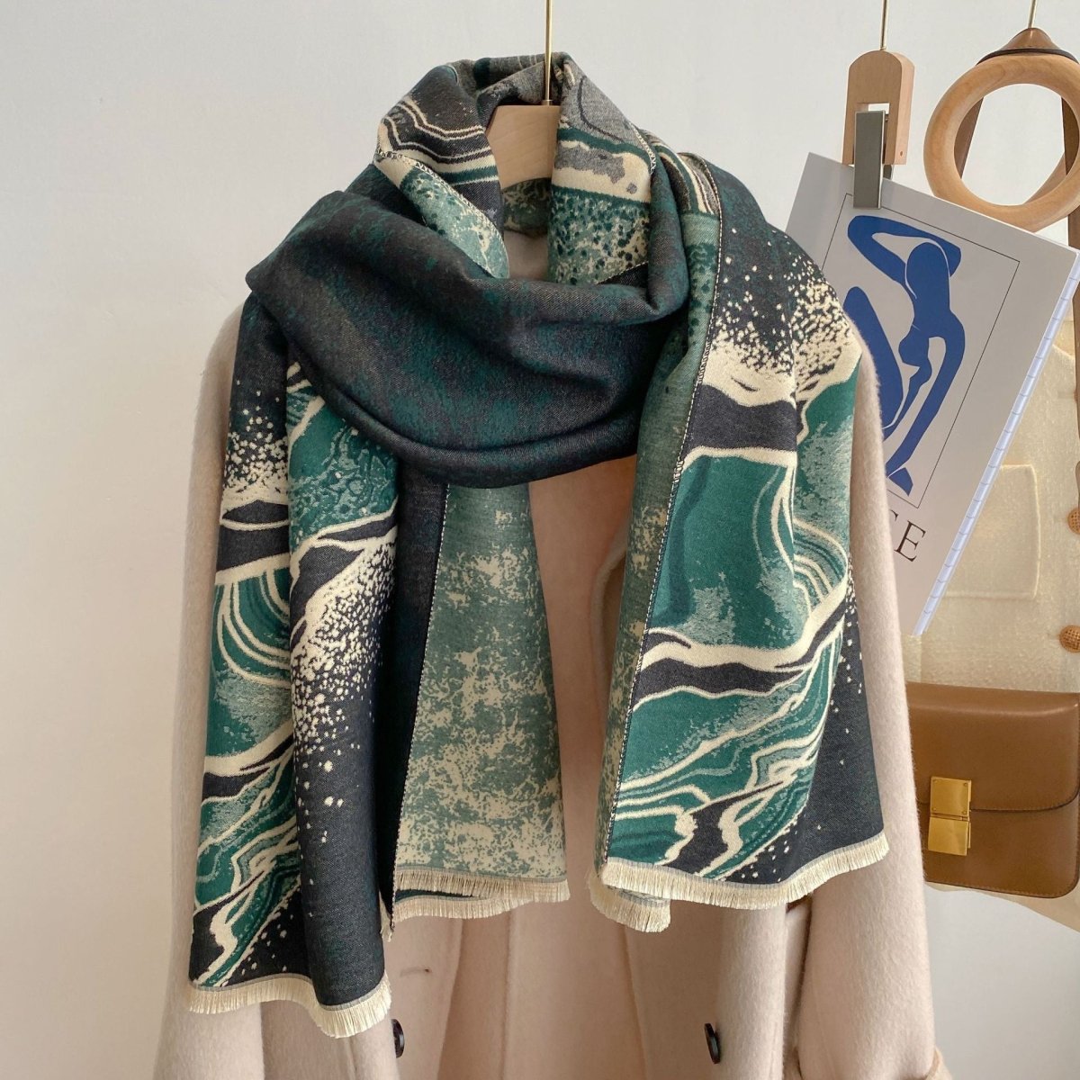 Style Double - sided Thickened Warm Scarf - AmiraMart