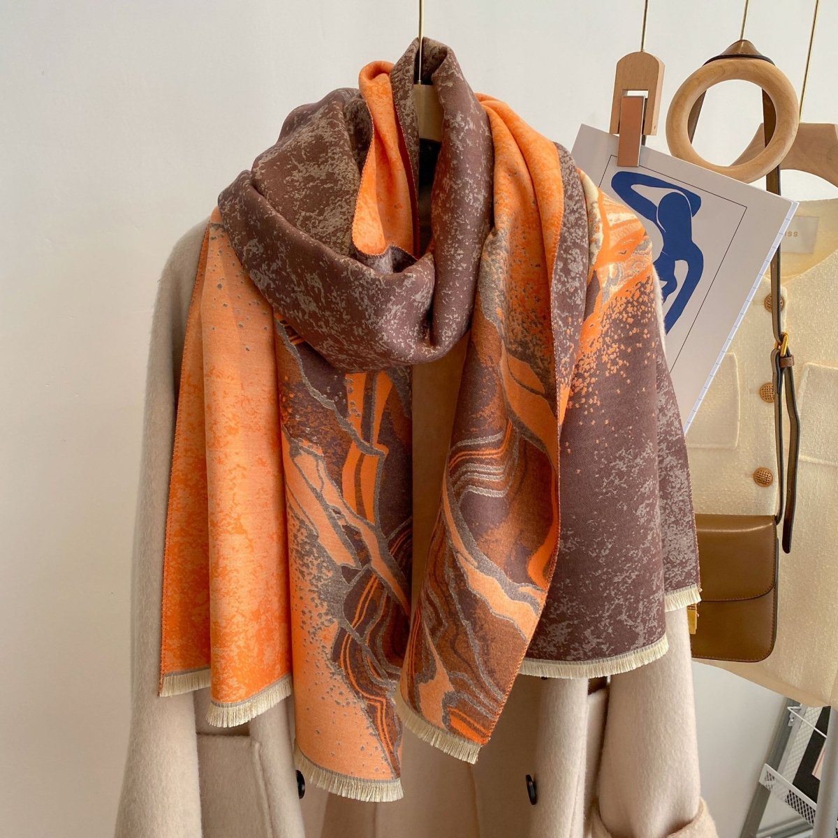Style Double - sided Thickened Warm Scarf - AmiraMart