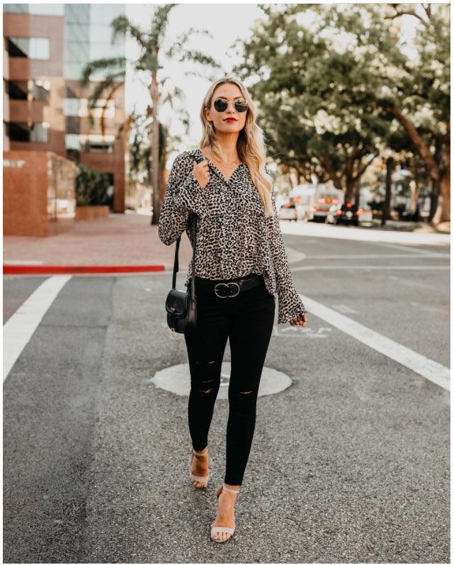 Summer Chiffon Blouse Tops - AmiraMart
