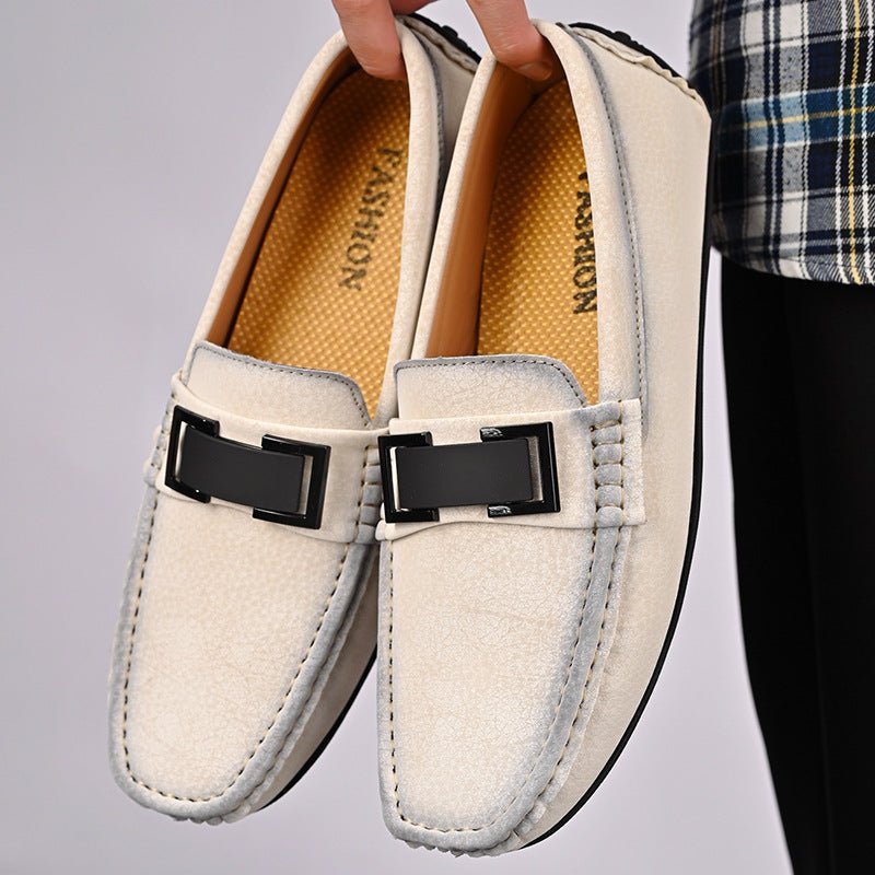 Lightweight Plus Size Cowhide Casual Shoes - AmiraMart