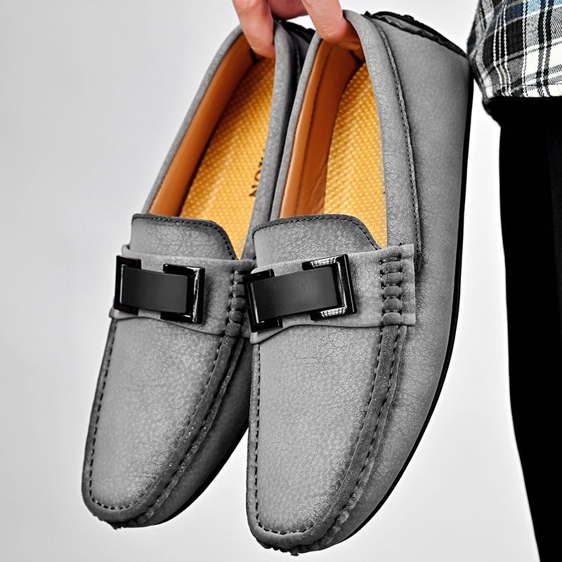 Lightweight Plus Size Cowhide Casual Shoes - AmiraMart