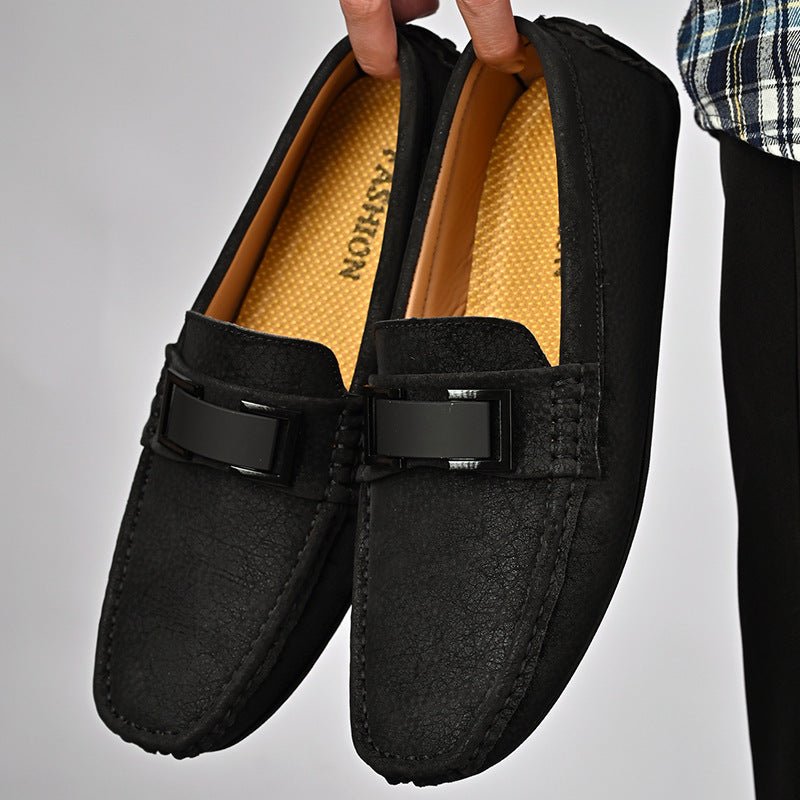Lightweight Plus Size Cowhide Casual Shoes - AmiraMart
