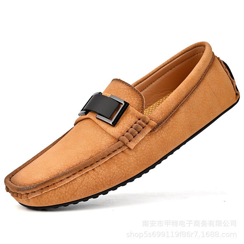 Lightweight Plus Size Cowhide Casual Shoes - AmiraMart