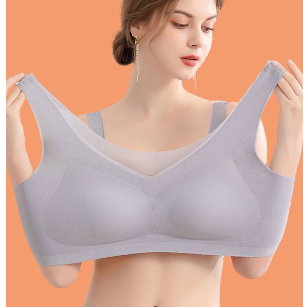 Summer Ultra - thin Ice Silk Seamless Porosity Bra - AmiraMart