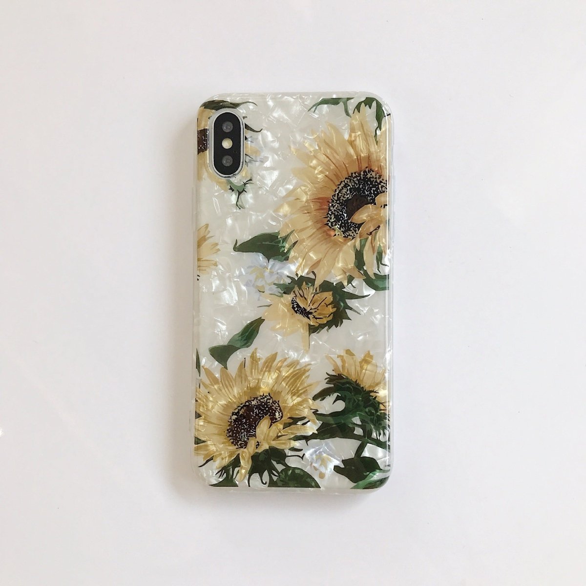 Sunflower Shell Pattern Soft Phone Case - AmiraMart