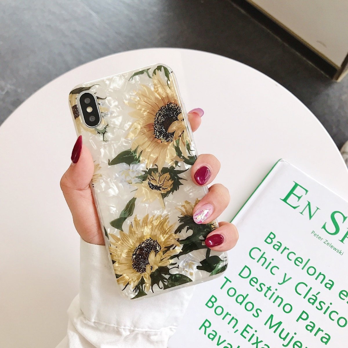 Sunflower Shell Pattern Soft Phone Case - AmiraMart