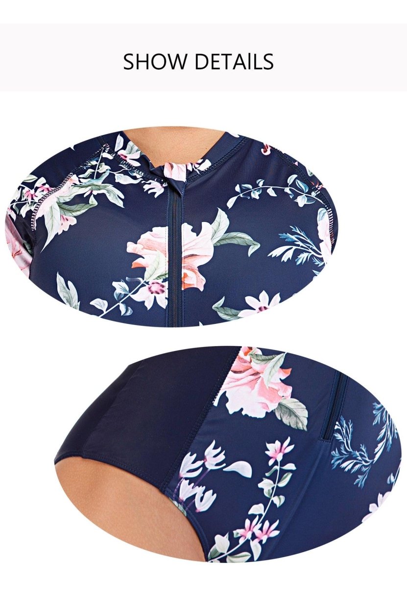 Surf suit one - piece swimsuit - AmiraMart