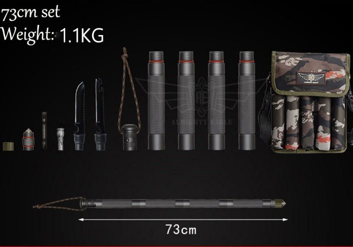 Tactical Hiking Stick – Multifunctional Outdoor Tool - AmiraMart