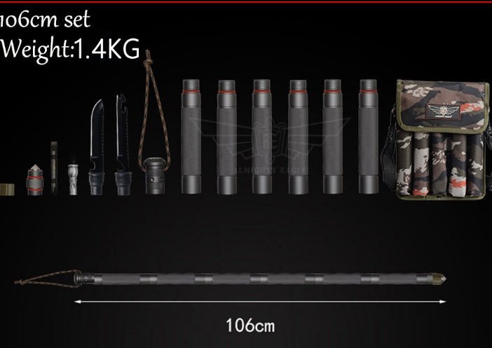 Tactical Hiking Stick – Multifunctional Outdoor Tool - AmiraMart