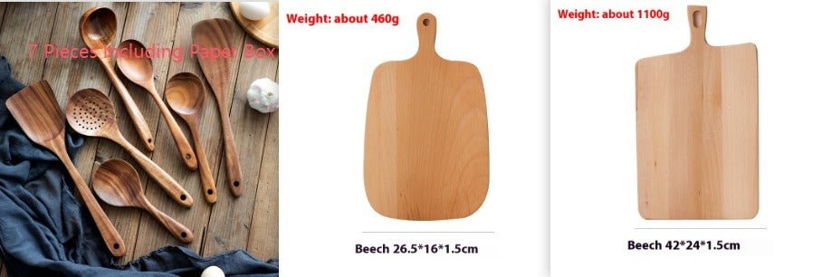 Teak Kitchen Spatula Set - AmiraMart