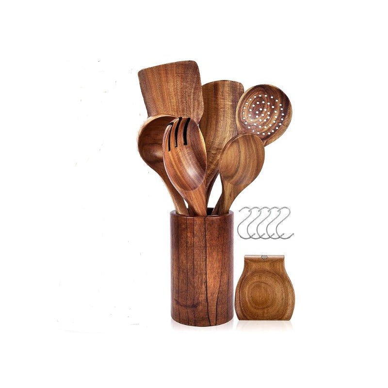 Teak Kitchen Spatula Set - AmiraMart