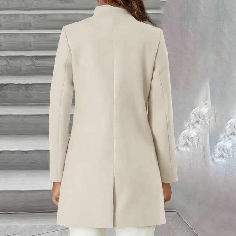 Temperament Slim Fit Elegant Woolen Coat - AmiraMart