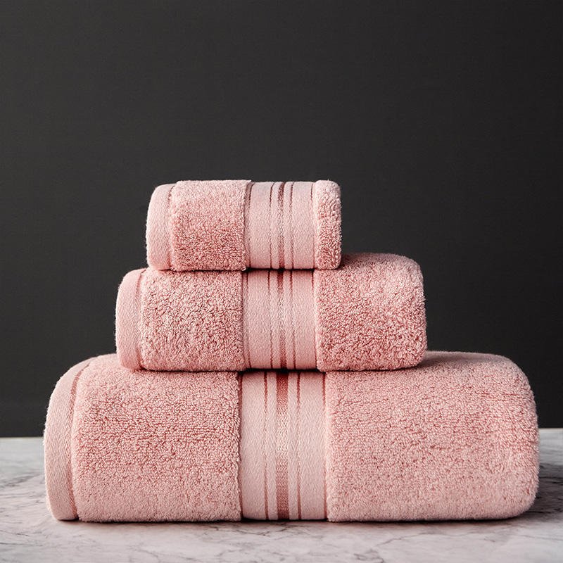 Thick Cotton Bath Towel Set - AmiraMart