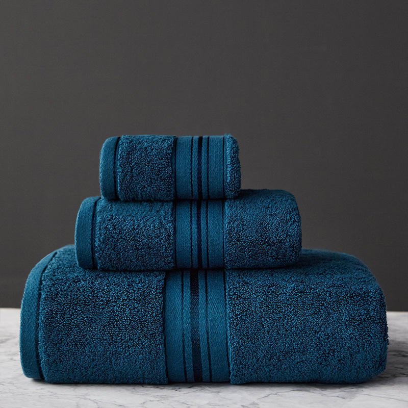 Thick Cotton Bath Towel Set - AmiraMart