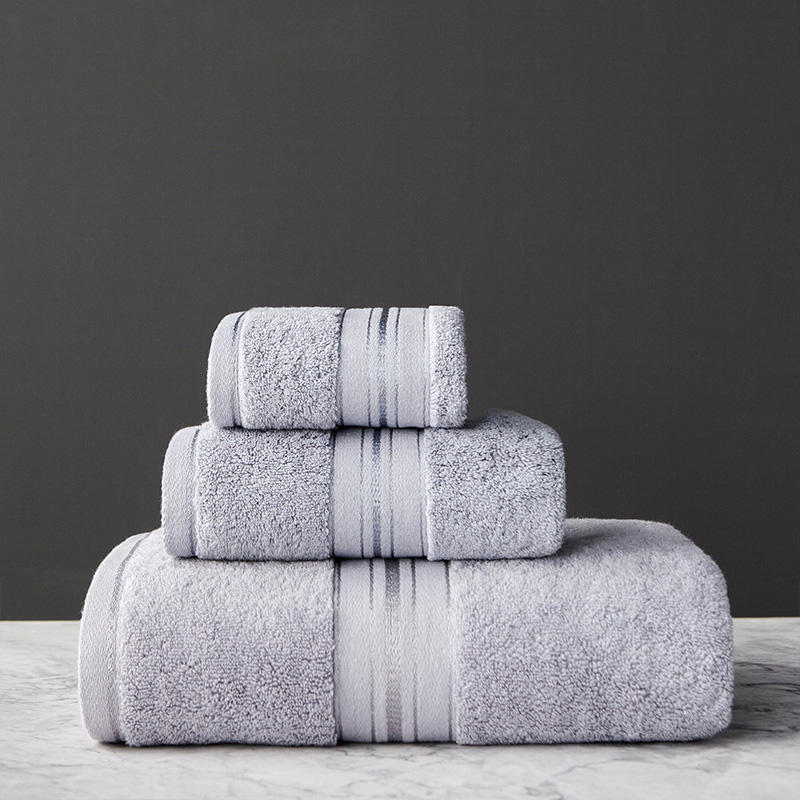 Thick Cotton Bath Towel Set - AmiraMart