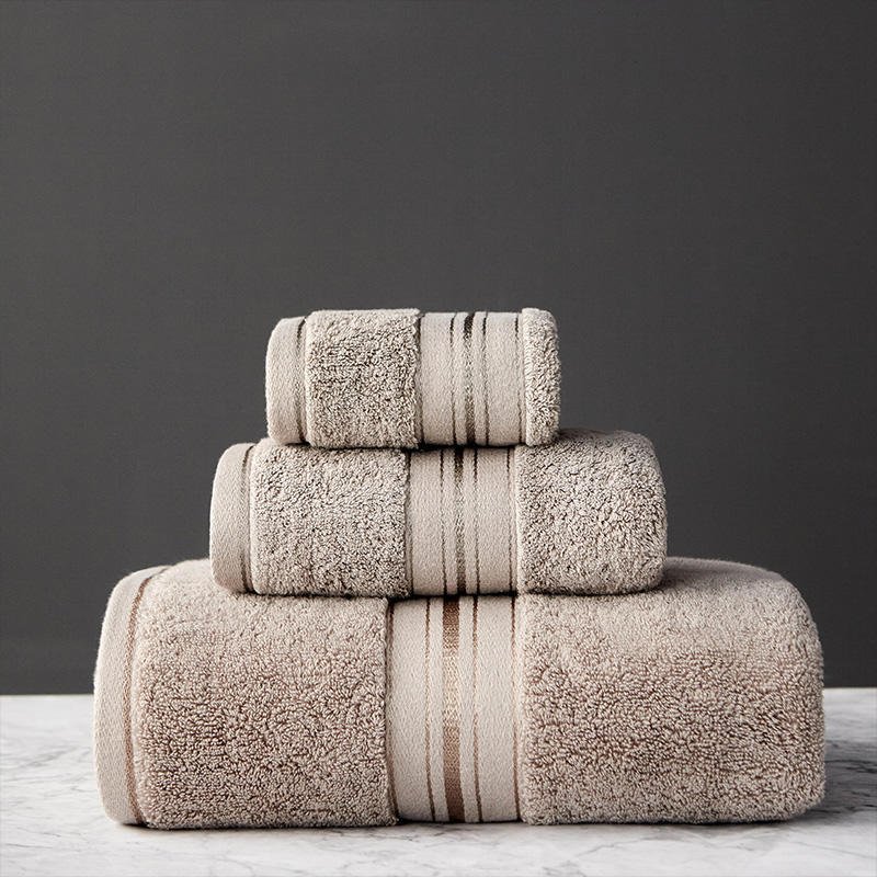 Thick Cotton Bath Towel Set - AmiraMart