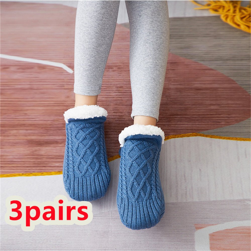 Thicken Warm Home Bedroom Socks Slippers - AmiraMart