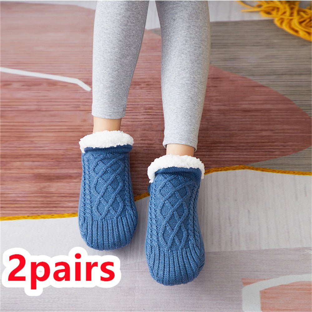 Thicken Warm Home Bedroom Socks Slippers - AmiraMart