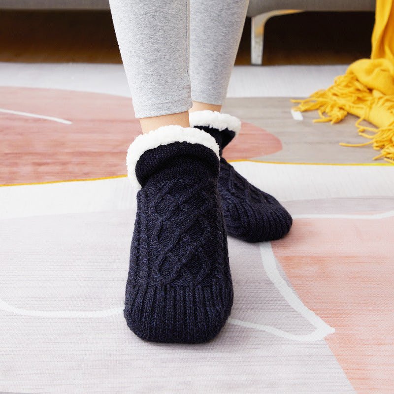 Thicken Warm Home Bedroom Socks Slippers - AmiraMart