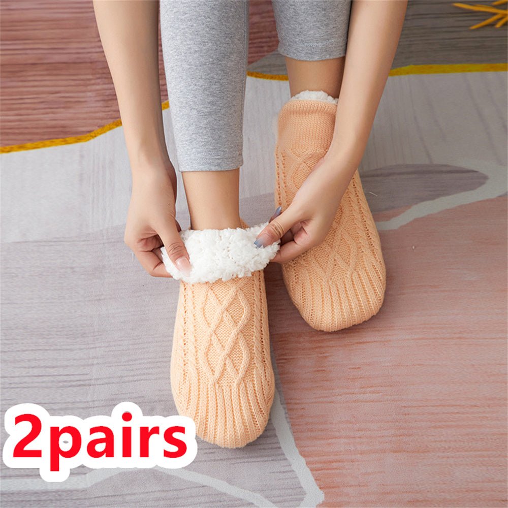 Thicken Warm Home Bedroom Socks Slippers - AmiraMart