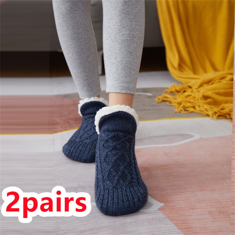 Thicken Warm Home Bedroom Socks Slippers - AmiraMart