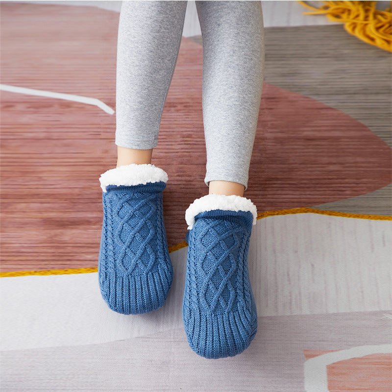 Thicken Warm Home Bedroom Socks Slippers - AmiraMart