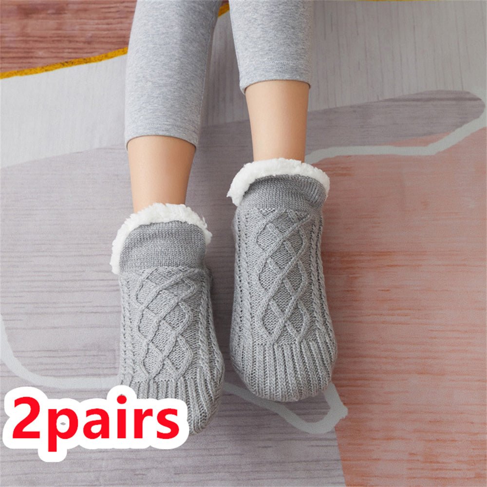 Thicken Warm Home Bedroom Socks Slippers - AmiraMart