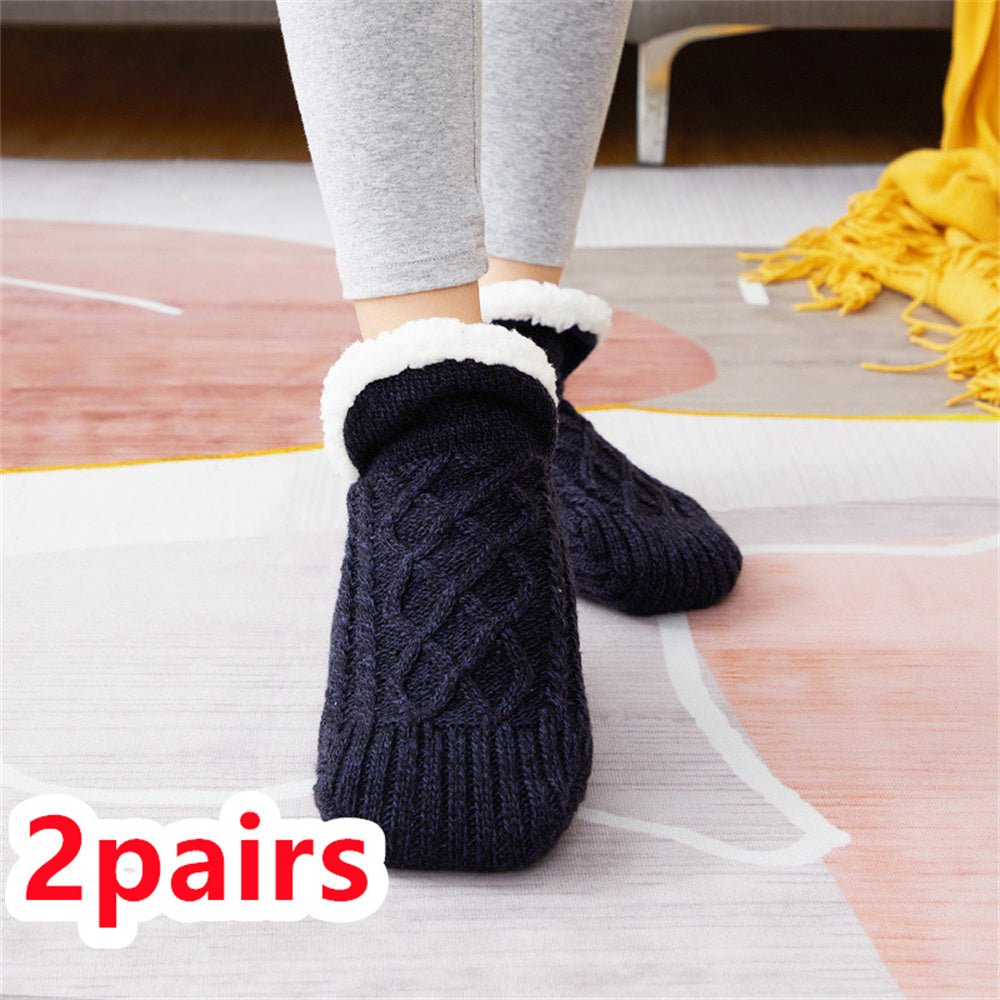 Thicken Warm Home Bedroom Socks Slippers - AmiraMart