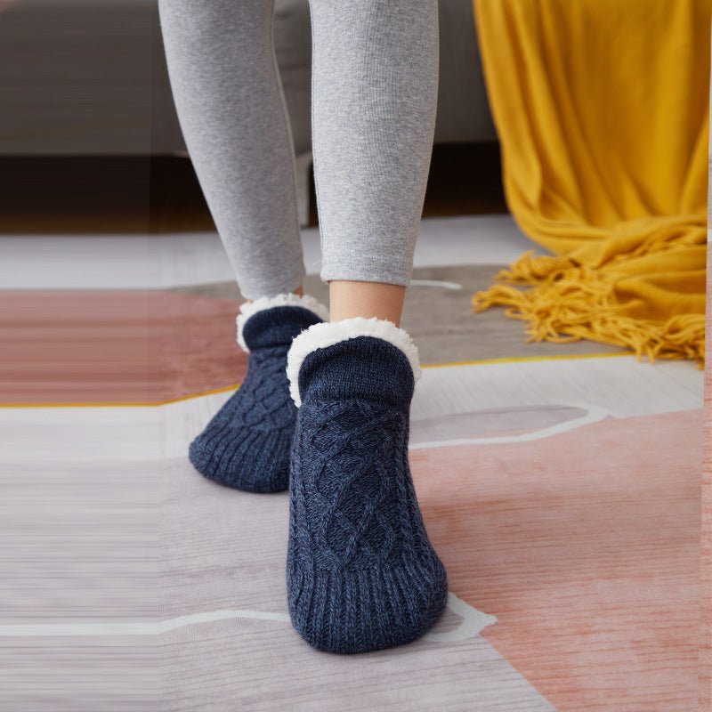 Thicken Warm Home Bedroom Socks Slippers - AmiraMart