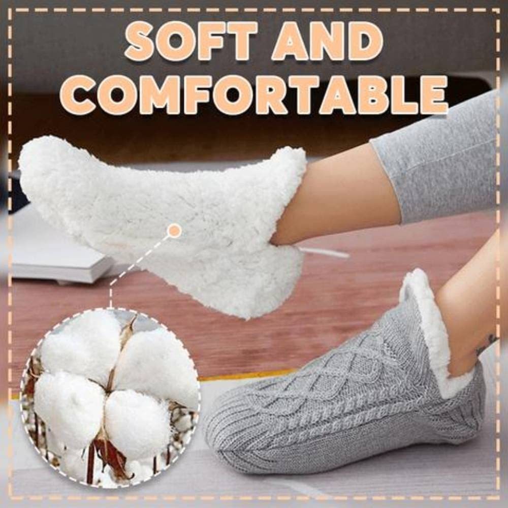 Thicken Warm Home Bedroom Socks Slippers - AmiraMart