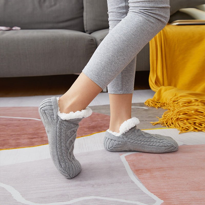 Thicken Warm Home Bedroom Socks Slippers - AmiraMart