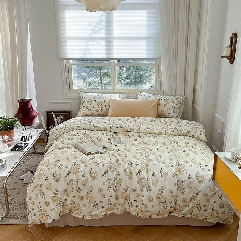 Three Or Four Piece Set Of Small Floral Bed - AmiraMart