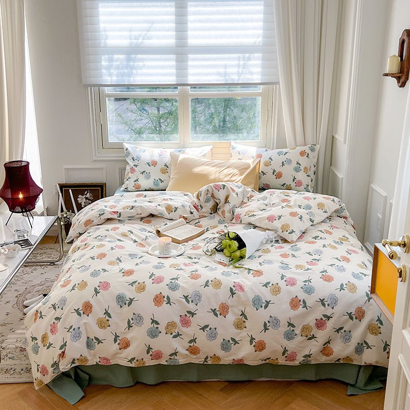 Three Or Four Piece Set Of Small Floral Bed - AmiraMart