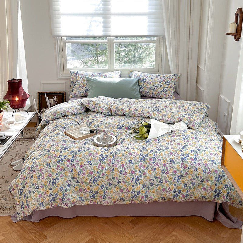 Three Or Four Piece Set Of Small Floral Bed - AmiraMart