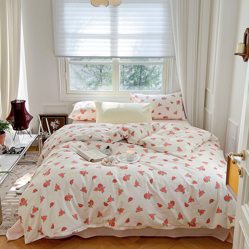 Three Or Four Piece Set Of Small Floral Bed - AmiraMart